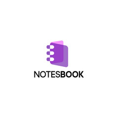 Illustration vector graphic of notes book logo. Aplication icon. multiply style. Design inspiration. Fit to your Digital media, Business, Company etc