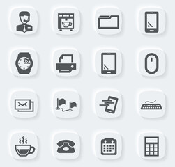 Office icons set
