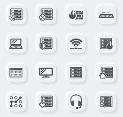 Server icon set