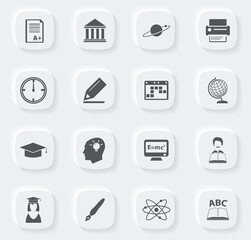 University icon set