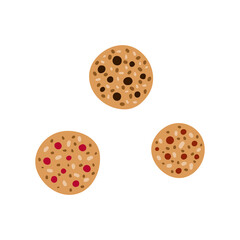 Doodle round granola cookies.