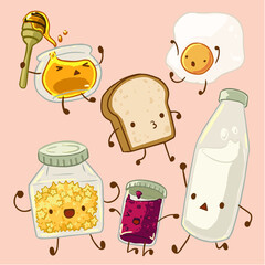 cute food character