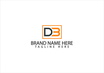 DB letter logo design and vector .DB minimalist logo