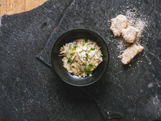 Haute high end cuisine gourmet exquisite dish, creative restaurant meal concept
