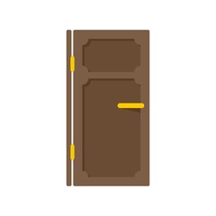 House door icon flat isolated vector