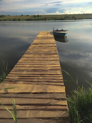 boat on the river