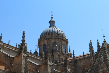 Fototapeta na wymiar salamanca's cathedral cupola in Spain