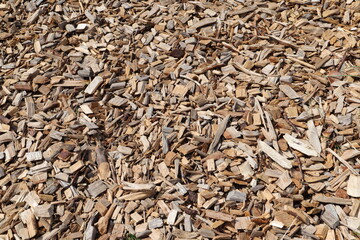 Wood chips as a background