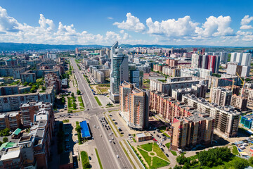 Fototapeta na wymiar View of the city center