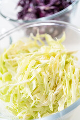 Shredding cabbage