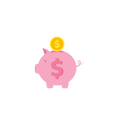 piggy bank, piggy bank, coin save, coin collecting, investment icon, piggy bank icon, concept of banking or financial business administration.vector illustration