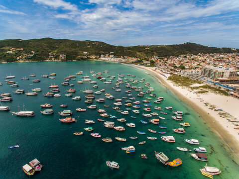 Foto a&eacute;rea da praia dos Anjos