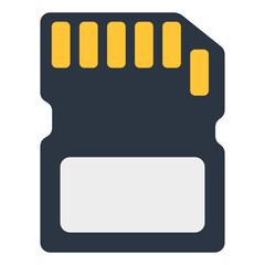 A memory storage multimedia card, icon of sd card - obrazy, fototapety, plakaty