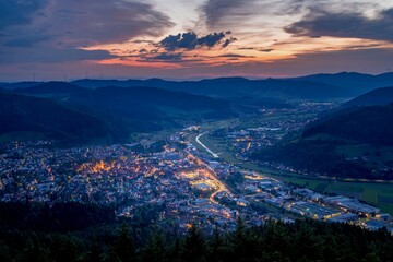 view from the top of the mountain