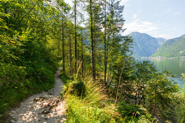 Wanderweg am Hallstätter See