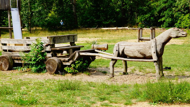 Altes holzpferd