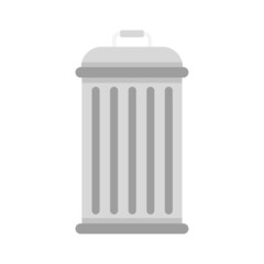 Recycle bin icon flat isolated vector