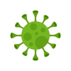 New corona virus icon flat isolated vector