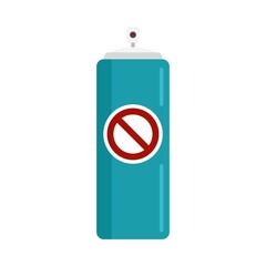 Protect zika spray icon flat isolated vector