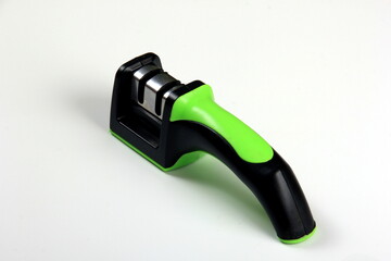 Knife sharpener, accessory for the kitchen isolated on a white background