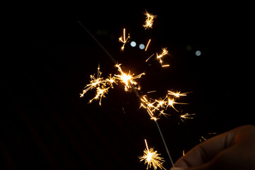 Play fireworks, cool lights at night