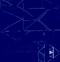 Shawl Ikat Pattern. Indigo Tie Splatter Navajo