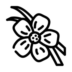 vanilla sticks line icon vector. vanilla sticks sign. isolated contour symbol black illustration