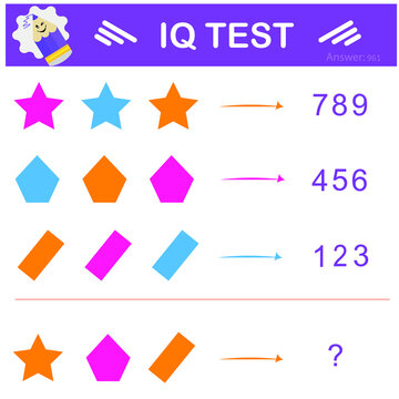  Which number replaces the question mark? Intelligence puzzle, Logic question, IQ Test,  Visual intelligence. 