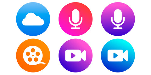 icons set vector button