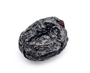 Tasty prune on white background