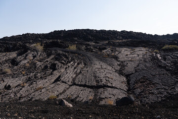 Hardened Lava runoff in Crater of the Moon State Park