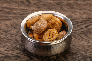 Dry sweet fig fruit heap