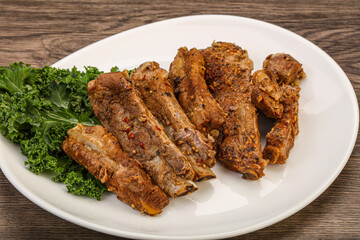 Stewed pork ribs with spices