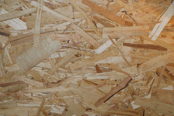 background of wood shavings of different shapes and textures 