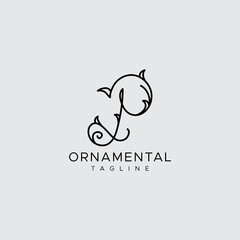 professional and minimal elegant abstract ornament logo