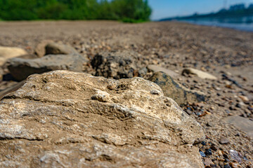 Sandy beach, cobblestones and pebbles - 3