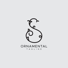 professional and minimal elegant abstract ornament logo