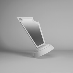 3D Rendered Photo for Crest Mockup 