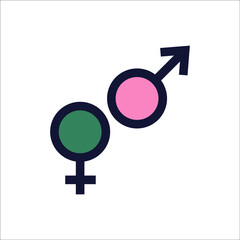 gender icons symbol vector elements for infographic web