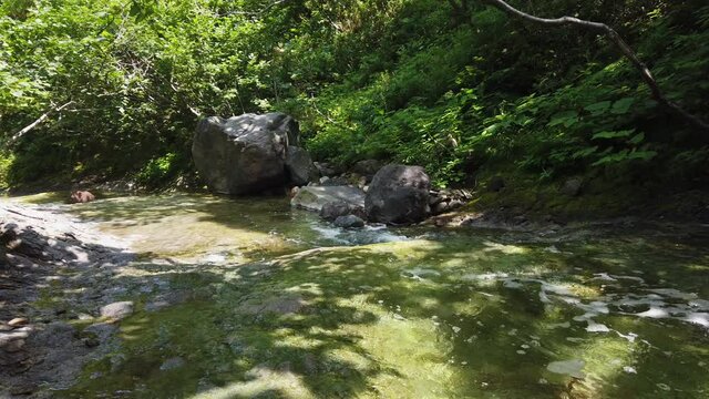 カムイワッカ湯の滝 秘湯 温泉 知床半島 世界遺産 知床国立公園 北海道