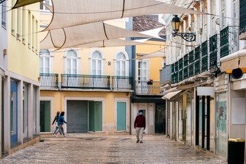 Main center downtown tourist shopping area