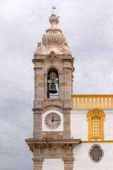 Fototapeta na wymiar Church of Carmo clock tower close up