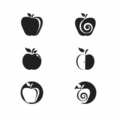 Apple vector illustration design icon logo template