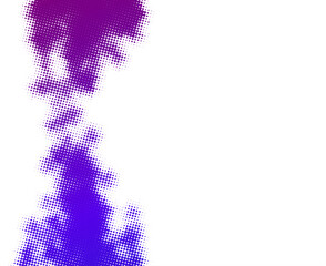 Abstract halftone violet gradient dotted daub..
