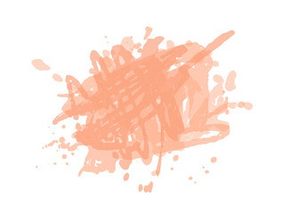 Grunge paint stains. Ink splash vector. Paint freehand strokes. Abstract grunge splatter. Watercolor effect vector stain. Grunge splatter. Pastel color ink drops.