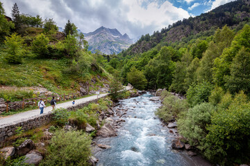 cirque de gavarnie landscape in the french pyrenees