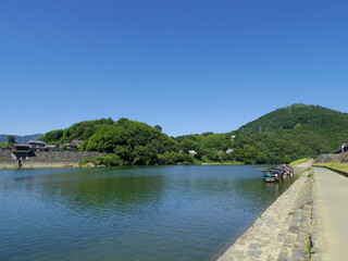 夏の肱川（愛媛県大洲市）