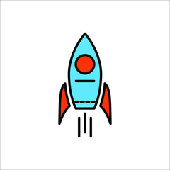 rocket icons symbol vector elements for infographic web