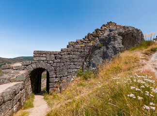 castelo, antiga,  ruína, construção, rocha, história, viagem, arco, muro,  montagna,  medieval, europa,  turismo, 