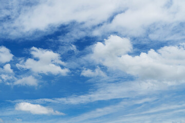 Fototapeta premium Beautiful cloud with blue sky natural background